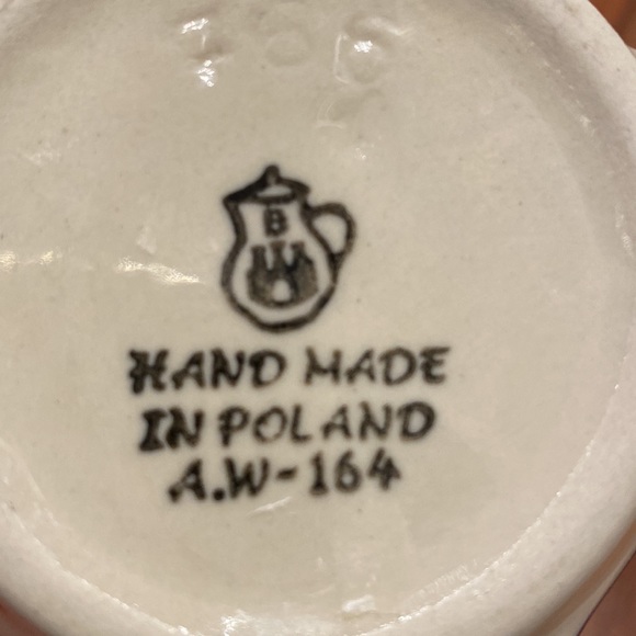 Ceramic Teabag Holder with Flowers and Lace Pattern. Hand Made in Poland - Picture 3 of 3